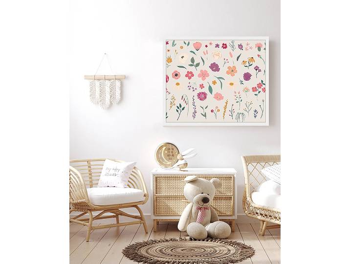 Bild Flower Mix 53 x 63cm Multicolor