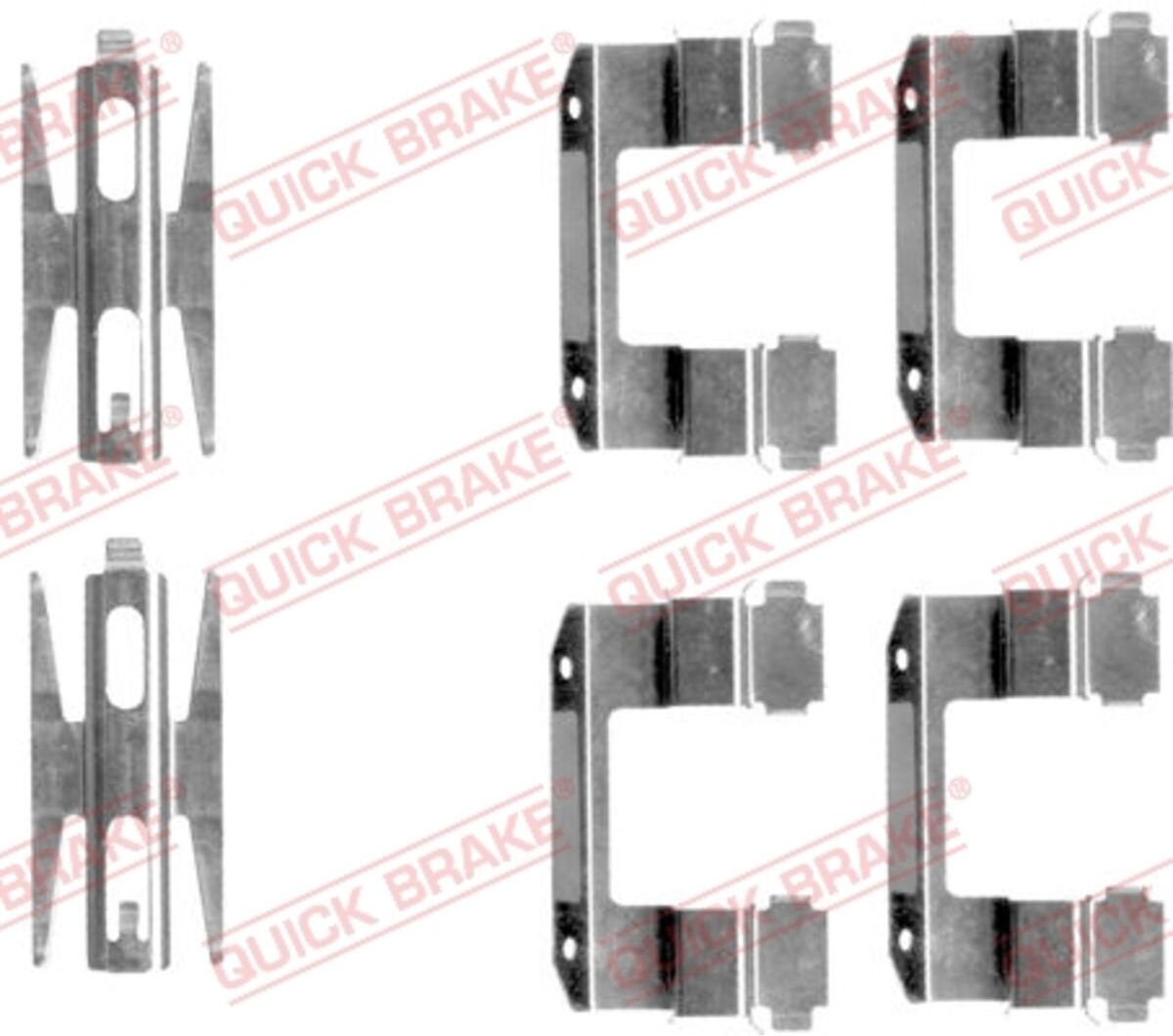 Zubehörsatz, Scheibenbremsbelag QUICK BRAKE 109-1618