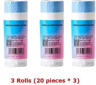 Inspired Living PETKIT Smart Litter Box Waste Bags Heavy Duty Replacement Liners For Automatic Cat Toilets 3 Rolls