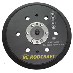 RODCRAFT 8955000012 Mikro Klettteller 15 Loch Schleifteller Ø150mm