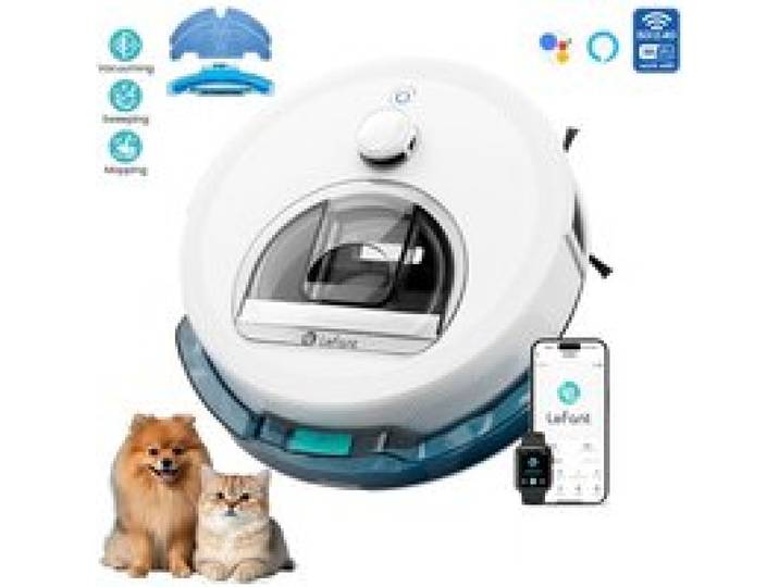 Aspirateur Robot Laveur Lefant M330S conçu pour les animaux domestiques Idéal pour Poils d’Animaux 7000Pa Autonomie de 150 min