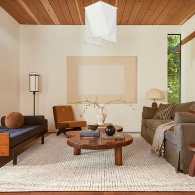 Nuloom Melrose Checked Wool Area Rug.
