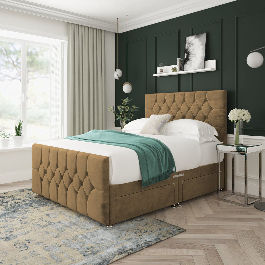 17 Stories Upholstered Bed Mink Small Double (4')