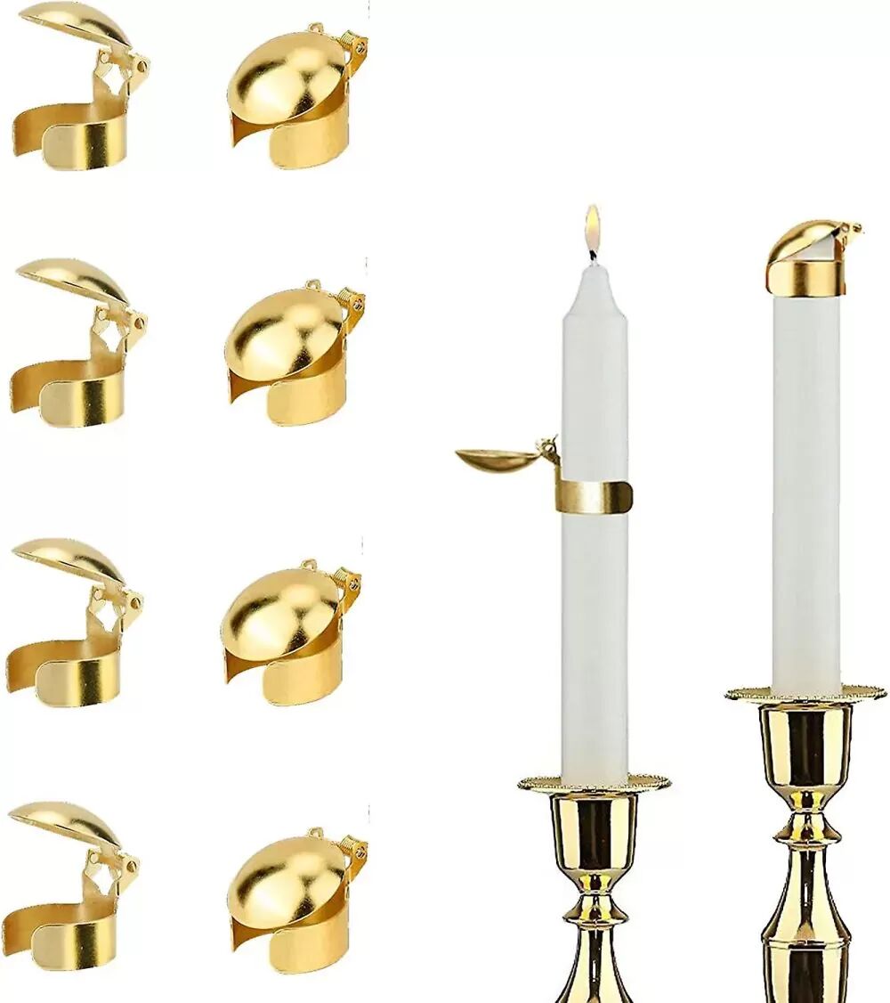 INF Automatischer Kerzenlöscher 8er-Pack Gold