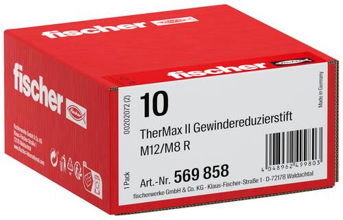 Fischer 569858 TherMax M12/M8 R Gewindereduzierstift 10St.