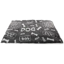 Martin Vetbed Dog Print Grijs / Wit Gerecycled (Hund), Hundebett + Katzenbett