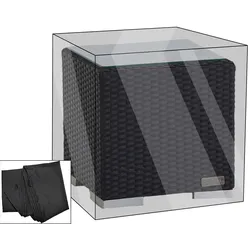 OUTFLEXX Premium Abdeckhaube passend z.B. für Beistelltisch, schwarz, 42x42x38 cm, wasserbeständig