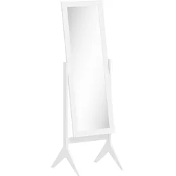 HOMCOM Verstellbarer Ganzkörperspiegel (47 x 46 x 148 cm), freistehender Ganzkörperspiegel mit Ständer und rechteckigem Rahmen
