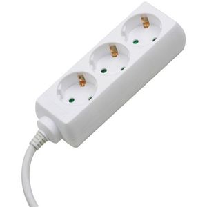 Meister Steckdosenleiste 7430210, mit 3m Kabel, 3-fach in weiß