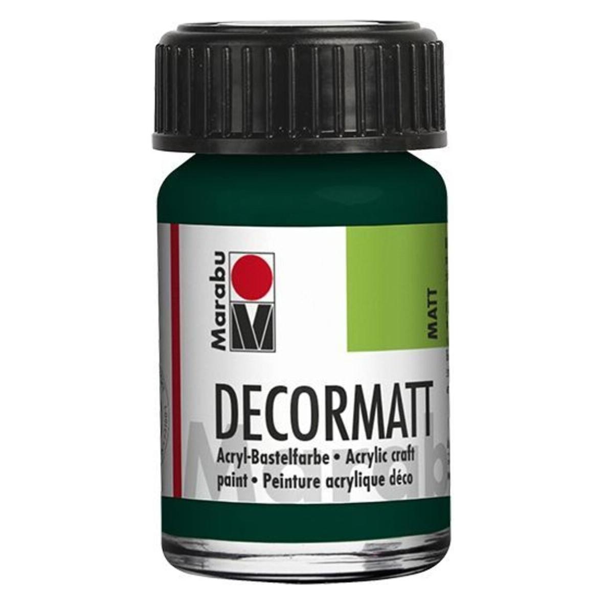 Marabu Decormatt Acryl 15 ml im Glas tannengrün (14010039075)
