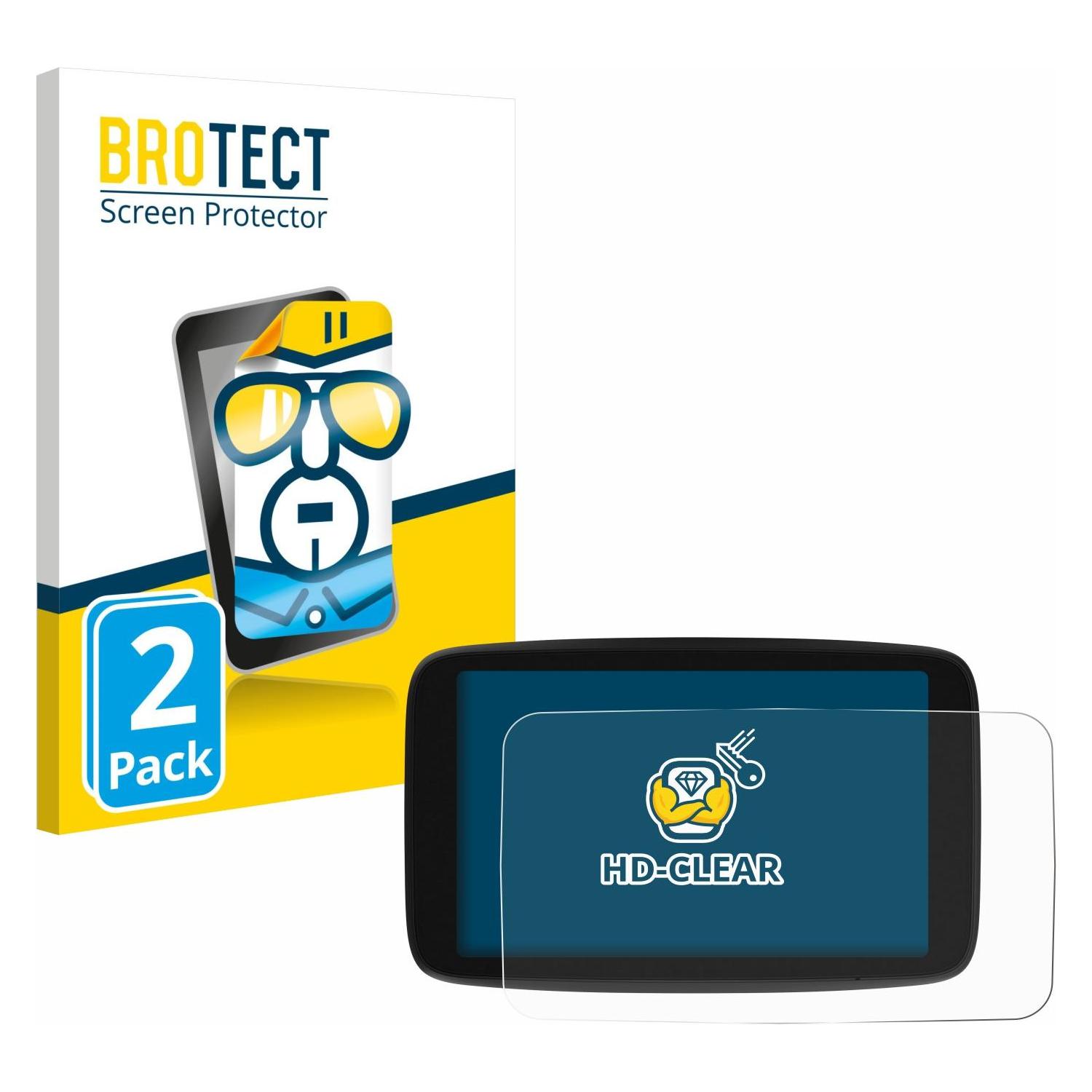 Brotect Schutzfolie für TomTom Go Navigator 7 (2. Generation) Displayschutz Displayschutzfolie Folie Klar (1860215)