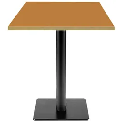 RestooTab - Tisch Milan T 60x60cm ocker maggese kanten messingfarben