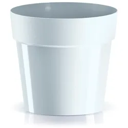 Prosperplast - CUBE BASIC Topf - 12,4x12,4x11,4cm in Weiß farbe