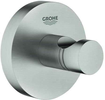Grohe Essentials Bademantelhaken 40364DC1 supersteel, verdeckte Befestigung