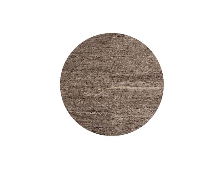 Runder Design Woll-Teppich „Efia“ Ø 200 cm Beige, Braun De Eekhoorn