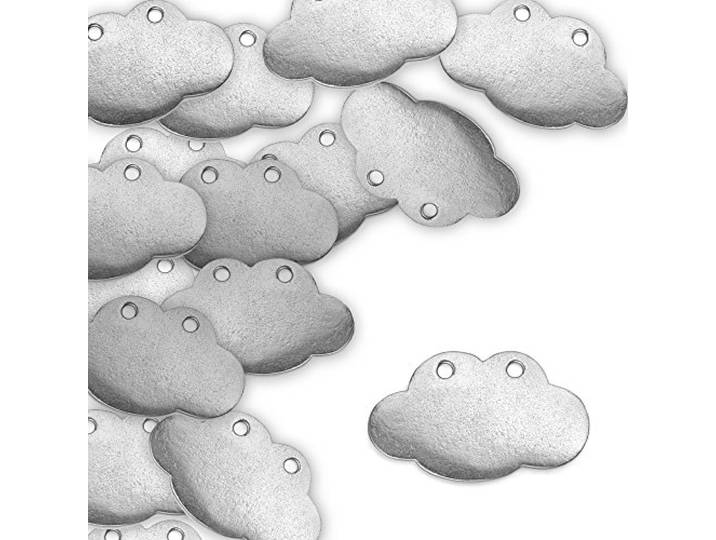 ImpressArt - Tinnen Stempelen Blanks, Wolk, 1 1/4 x 3/4 - 24 st.