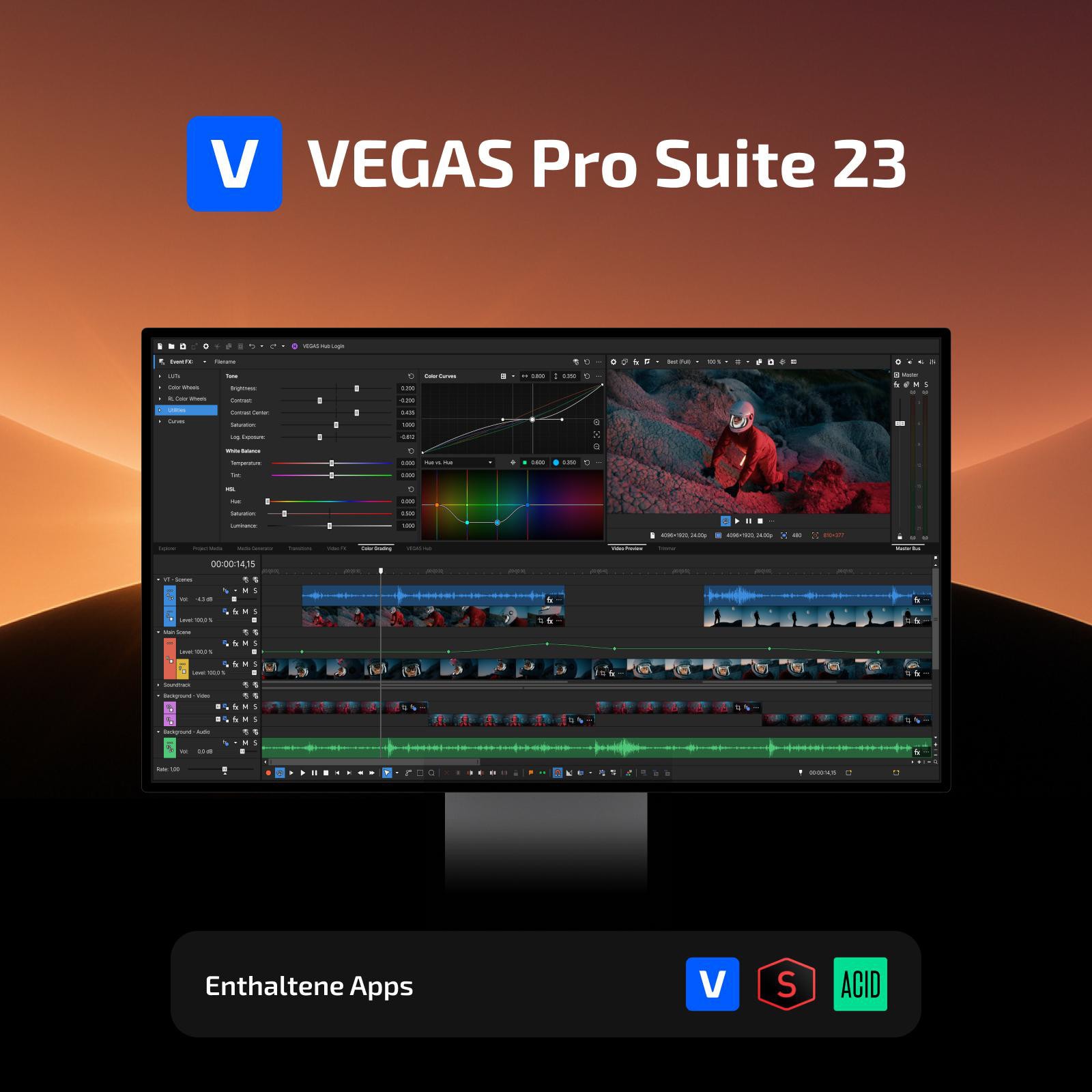 Magix VEGAS Pro 23 Suite Download Code 639191551628