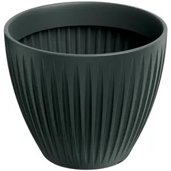Prosperplast - Blumentopf aus rotationsgeformtem Kunststoff 11L Ø30x25cm in farbe Anthrazit - Latia Round ETHICK