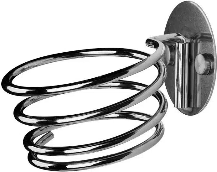 Porta phon a spirale in acciaio da parete per asciugacapelli