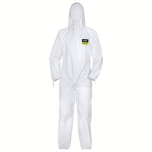Uvex 8849709 5/6 comfort light Einweg (NR) Overall weiß, S Kleider-Größe: S Weiß