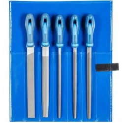 Pferd, Raspel + Feile, Werkstattfeilen in Rolltasche 542 WR 250 (250 mm)