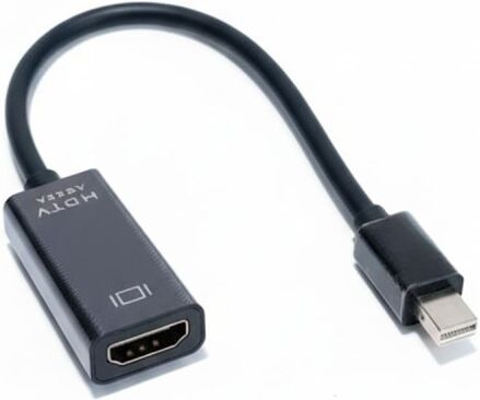 Adattatore Mini DisplayPort a HDMI M/F, 4K UHD, Nero, Nuovo