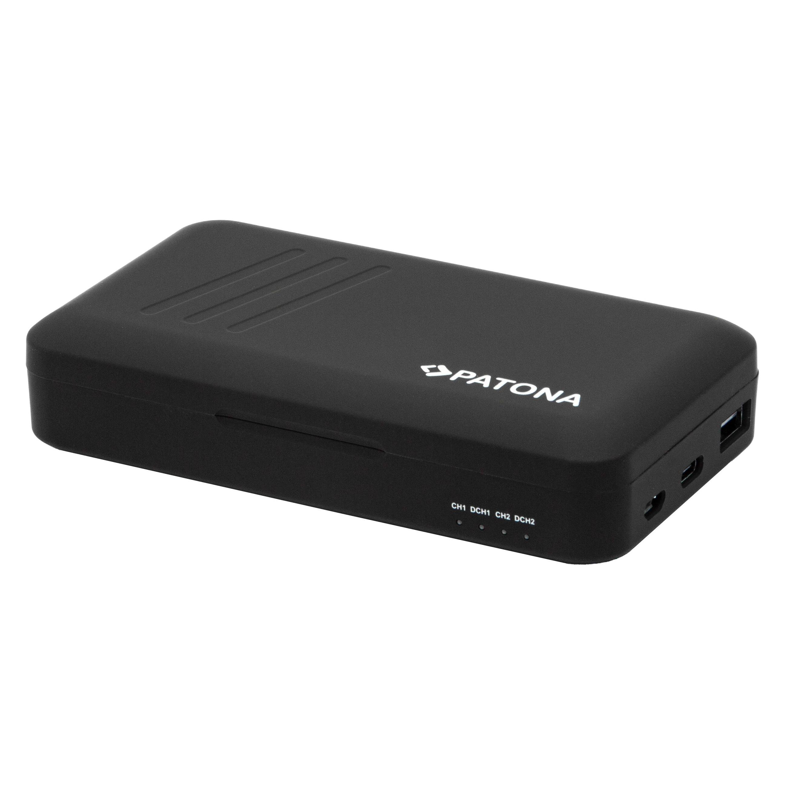 Patona Dual Ladegerät BLK22 Powerbank (Kamera Akku Ladegerät) (1723)