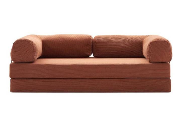 JVmoebel 3-Sitzer Braunes Stoffsofa von JVMoebel mit komprimierbarem Design