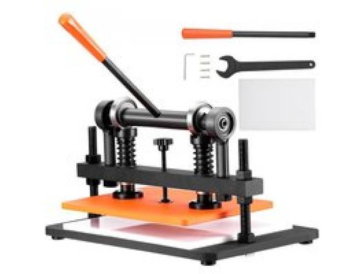 VEVOR Leder Stanzmaschine Manuelle Lederschneidemaschine 36 x 26 cm, Leder Prägemaschine 1,5 t Belastbare Leder-Stanzmaschine Geeignet für Leder, PVC/EVA-Schaumstoff, nicht Klebende Materialien