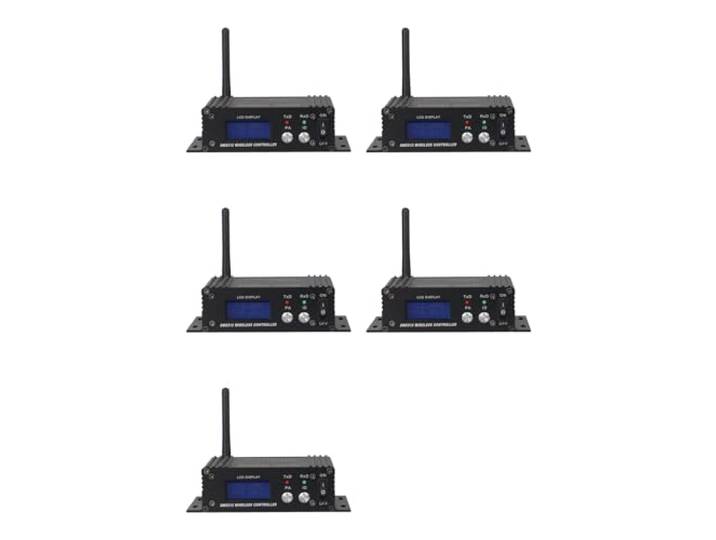 KIKFOPD 512 Controller Echtzeit-Übertragung Steuerung Aluminium Echtzeit-DMX512-Signale ohne Verzögerung, 126 Kanäle, 2,4 GHz ISM Band, 9–12 Versorgung, robustes Aluminiumgehäuse.