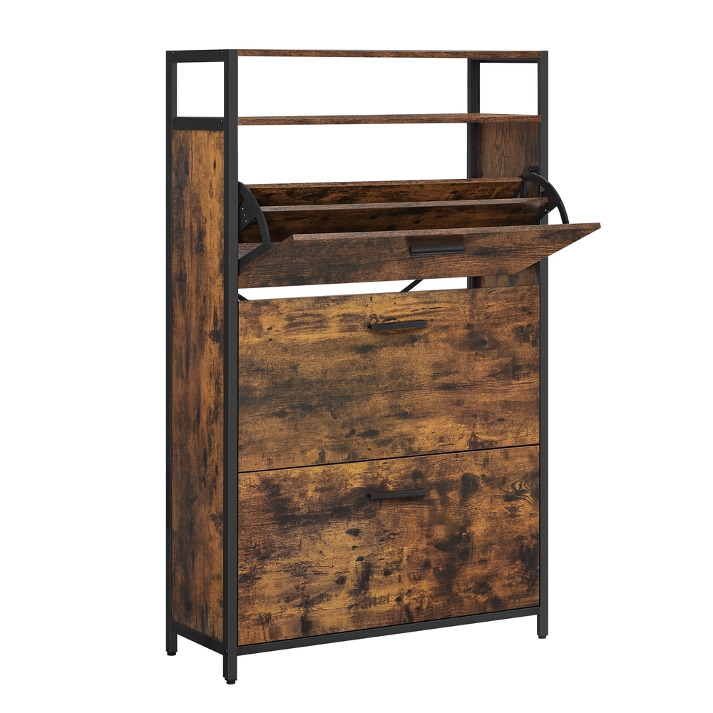 VASAGLE Schuhschrank mit 3 Klappen B34LBS802B01