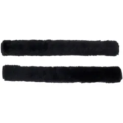 Kerbl Zügelschoner schwarz paarweise Zügelüberzug aus Webpelz 50cm