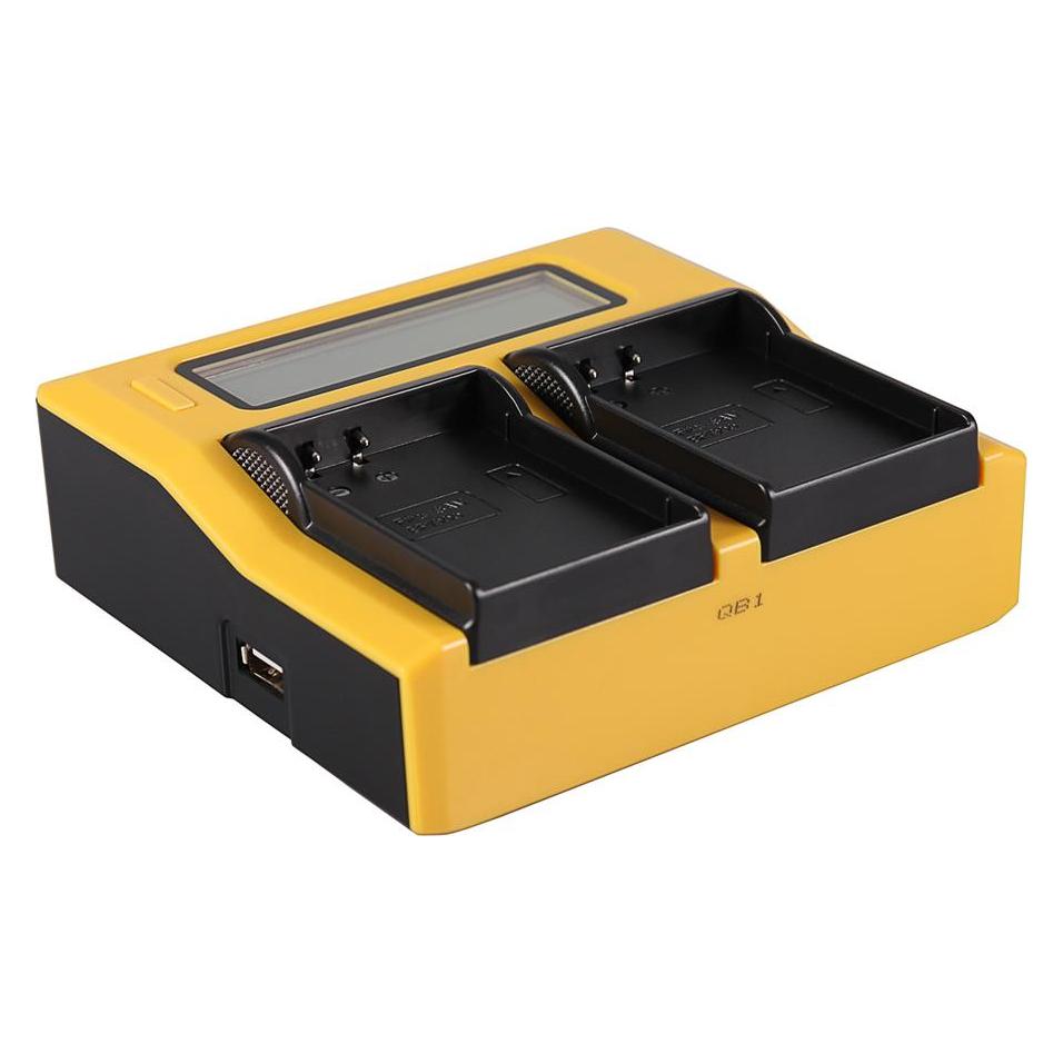 Patona Dual LCD USB Ladegerät f. Samsung BP1900 BP-1900 EDBP1900 ED-BP-1900 (Kamera Akku Ladegerät) (34683126)
