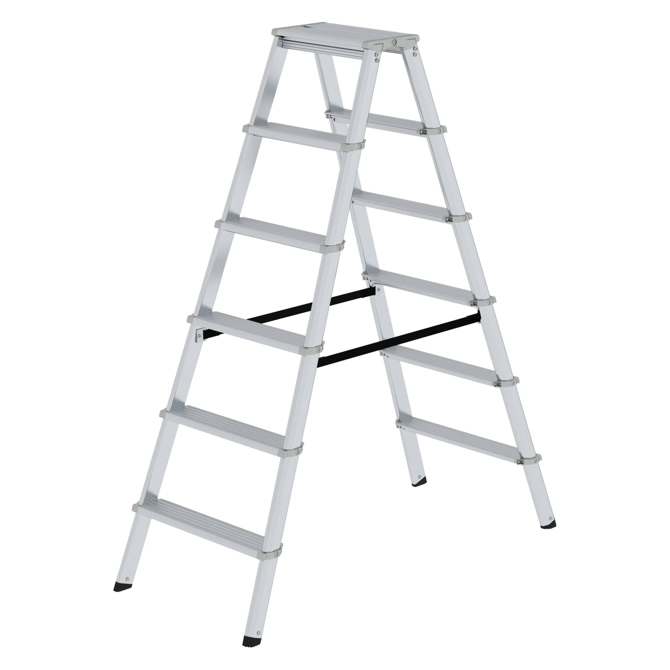 Munk ML Stufen-Stehleiter beidseitig begehbar 2x6 Stufen (Stehleiter) (228733)