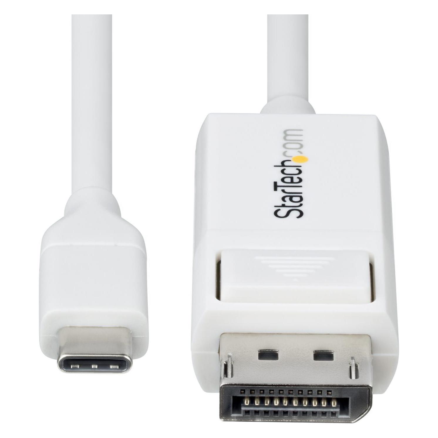 StarTech Cable USB-C to DisplayPort 1.2, 4K, 2m (1.90 m) (CDP2DP2MBW)
