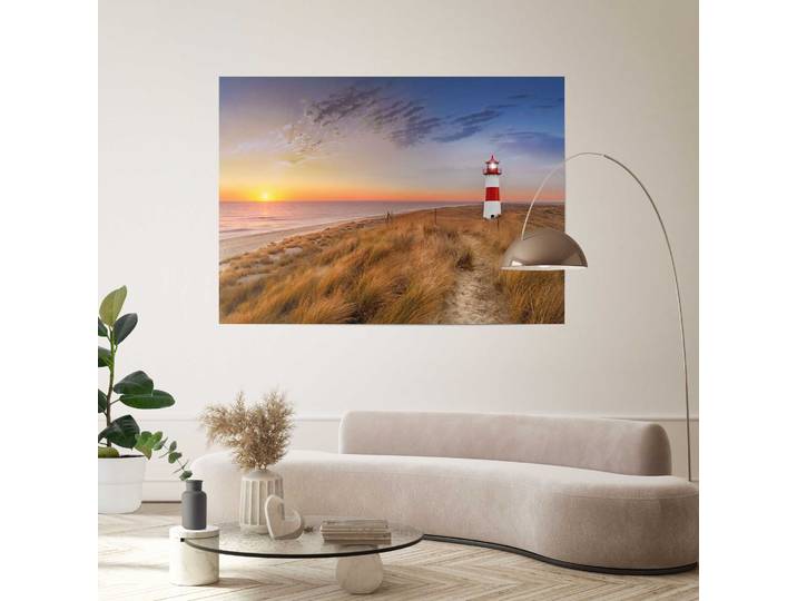 Poster Giant XXL Phare Matériau : Papier Motif : Eau, plages & mers Multicolore/Multicolore 100 x 140 x 0cm