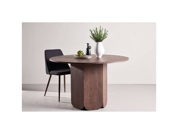 Runder Esstisch Juicle Ø 120cm Braun/Walnuss Dekor