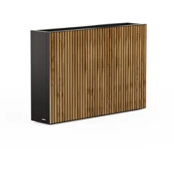 Herstera rechteckiger Pflanzkübel hoch "Planter Divider" inkl. Zwischenboden,holz / schwarz,