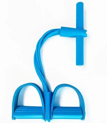 Inspire Daily Merch Multi Functional Pedal Tensioner For Home Fitness Yoga Abdominal Strength And Elastic Band Workouts blue
