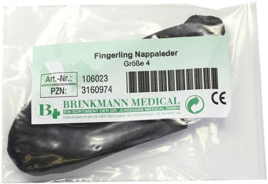 Fingerling Nappaleder Größe 4 Bindeband 1stk