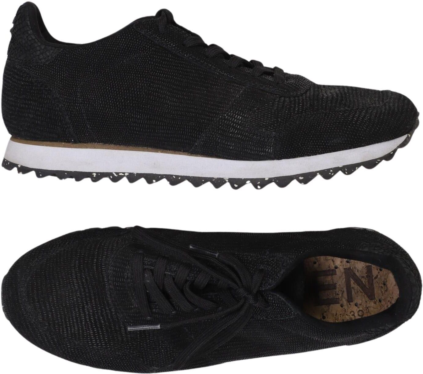 Woden Damen Sneaker, Schwarz, Gr. EU 39, kein / Etikett - Second Hand