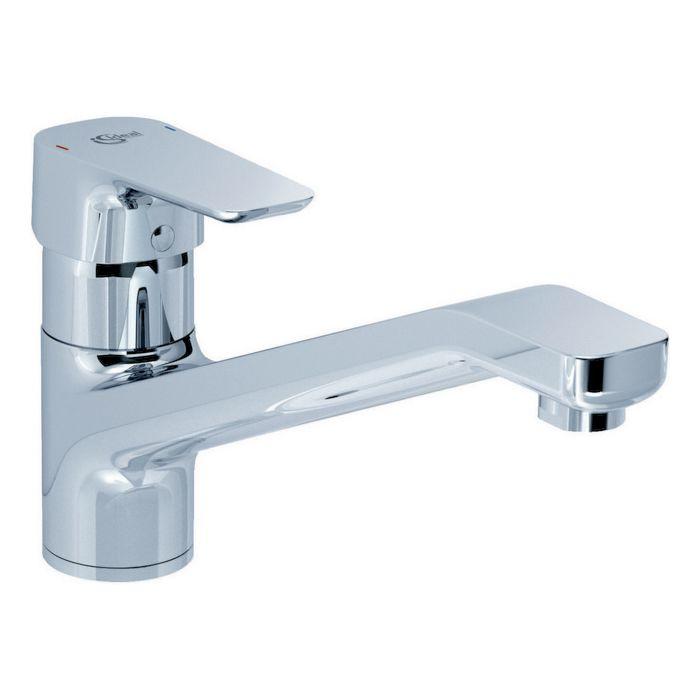 Ideal Standard CeraPlan III Küchenarmatur B0723AA chrom, Niederdruck, schwenkbarem Gussauslauf