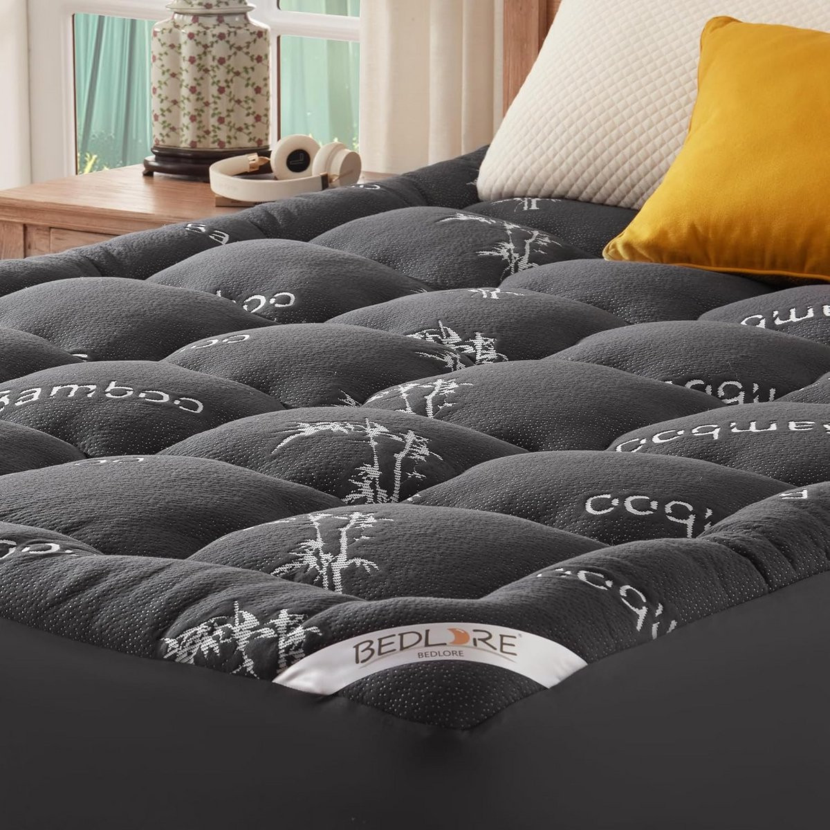 Luxe Dikke Matrastopper met Bamboe Viscose - Zacht en Ademend Topper voor Rugpijn Verlichting