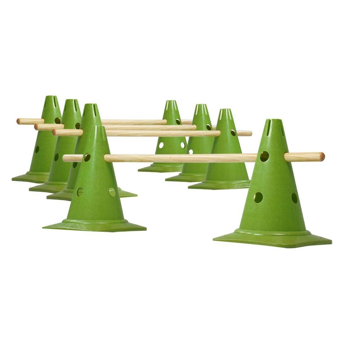 Kübler Sport Bio-Kegelhürden 4er-Set NATUR aus nachwachsenden Rohstoffen (1500 g) (60951808)