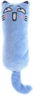 Inspire Picks Cute Thumb Catnip Plush Toy Interactive Chew & Cuddle Pillow For Cats blue