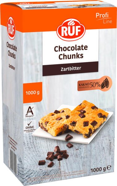 RUF Schokostreusel Zartbitterschokolade 1,0 kg 5747621008