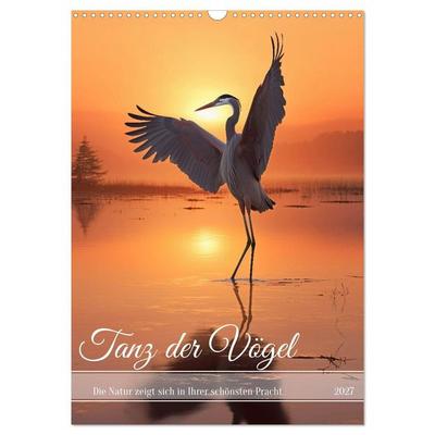 Tanz der Vögel (Wandkalender 2027 DIN A3 hoch), CALVENDO Monatskalender