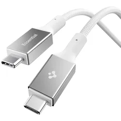 Spigen EB10010CC Essential - USB-C für USB-C PD Kabel 100W 1m (weiß)