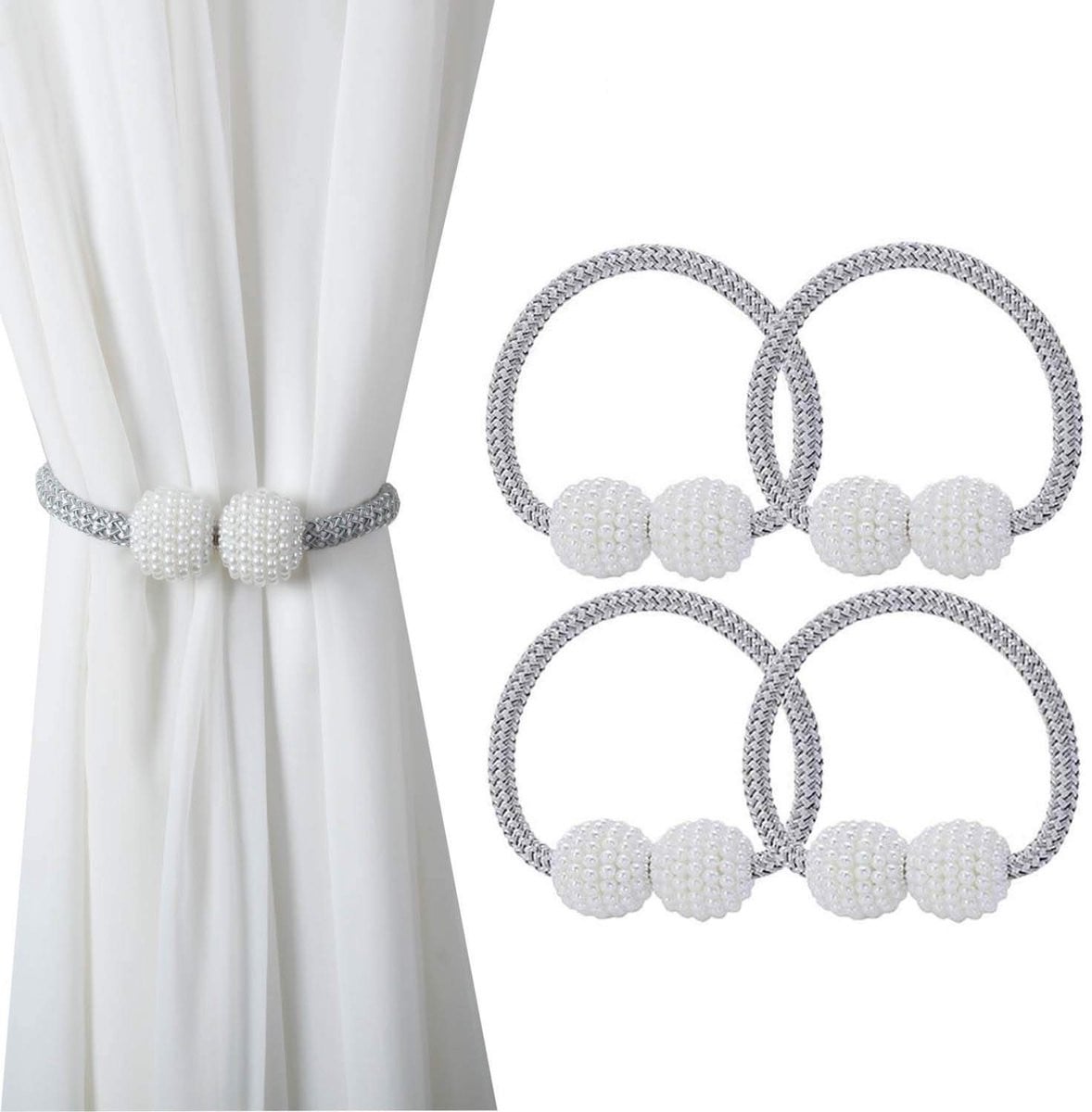 Dailygoods Magnetische Gordijnstropdas - Decoratieve Gordijnclips en Gordijnklemmen