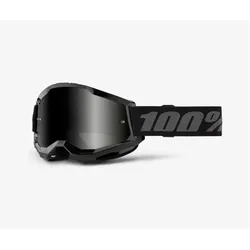 100%, Herren, Sportbrille, Strata 2 Sand Black Brillen - Getönte Gläser - Farbe Schwarz/Grau Getrocknete Gläser (Black, Smoke), Schwarz, Grau